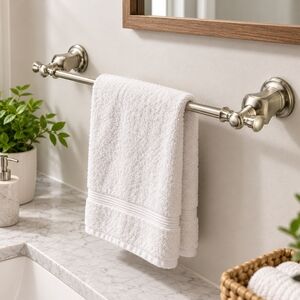 PEGASUS Stainless Steel Towel Bar 18" Silver Bathroom Wall Mount Holder NIB